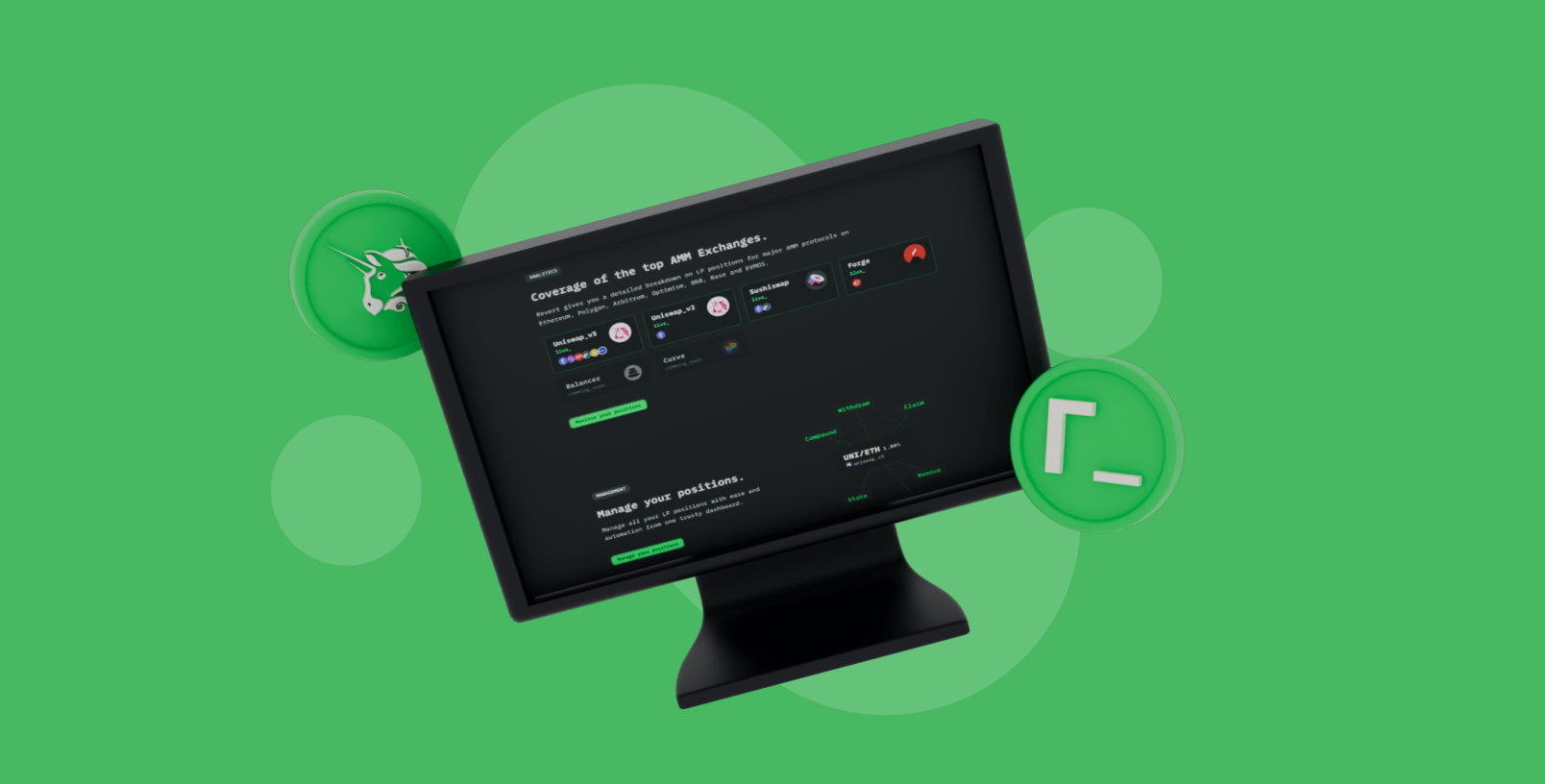 Revert Finance & Uniswap: Liquidity Pools Management