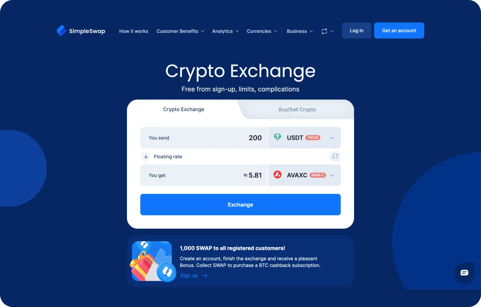 usdt avaxc exchange simpleswap